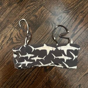 Boys + Arrows Shark bikini top